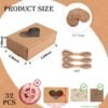 32 Pack Kraft Soap Boxes with Window – Eco-Friendly Gift Packaging for Homemade Soap (3.54 x 2.36 x 1.18") - Image 4