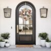 20" White Pumpkin Harvest Wreath – Fall Maple Leaf Front Door Decor - Image 5