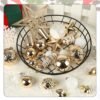 78 Pcs Champagne Christmas Ornaments – Shatterproof Baubles for Tree, Home & Holiday Decor - Image 3
