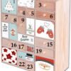Wooden DIY Advent Calendar with 24 Drawers – Unfinished Craft Organizer or Apothecary Cabinet (14" x 12" x 4.3") - Image 2