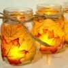 500 PCS Artificial Maple Leaves – 5 Assorted Silk Fall Leaves for Halloween, Thanksgiving, Party & Autumn Decor - Image 3