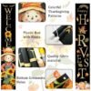 Fall Porch Banner – Scarecrow & Pumpkin Sign for Thanksgiving Decor - Image 3