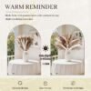 450PCS Natural Dried Pampas Grass – Boho Bunny Tails for Wedding & Farmhouse Decor - Image 3