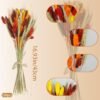 100 PCS Fall Dried Flower Bouquet – Pampas Grass, Wheat, Bunny Tails for Autumn, Boho Wedding & Home Decor - Image 5