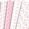 12 Sheets Pink Bow Wrapping Paper – Heart & Berry Designs for Birthdays, Weddings, Baby Showers & More - Image 3