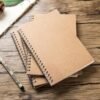 2-Pack Soft Cover Spiral Notebooks – Blank Unlined Sketch Pads, 100 Pages, 7" x 4.75" (Brown & Black) - Image 2