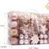 73 Pcs Champagne Shatterproof Christmas Ornaments – Luxury Tree Decoration Set in Reusable Gift Box - Image 4