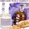 6 Pack Scented Aromatherapy Candles – 37.8 oz Lavender Gift Set with 300-Hour Burn Time for Women - Image 4