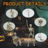 8 Pack 16" Posable Skeletons – Full Body Halloween Decor for Yard, Garden & Haunted House Props - Image 4