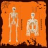 3 Pack 16'' Posable Mini Skeletons – Halloween Outdoor Props for Yard, Porch & Haunted Houses - Image 5