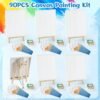 90-Pc Painting Kit for Adults & Kids – Includes 6 Easels, Canvases, Aprons, Brushes & Palettes for Parties & Beginners - Image 4
