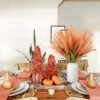 6 Pcs 21" Fall Pampas Grass – Burnt Orange Faux Plumes, Dried Flower Bouquet for Boho Home, Wedding, Fireplace, and Venue Decor - Image 3