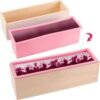 3 Pack 42 oz Pink Silicone Soap Loaf Molds – Reusable Molds for Homemade Soap Making - Image 2