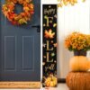 Fall Pumpkin Welcome Sign – “Happy Autumn Y’all” Wooden Porch Decor with Maple Leaves - Image 5