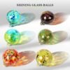 6 Pcs Hand-Blown Glass Ornaments – Colorful Hanging Friendship & Witch Balls for Home, Garden & Window Decor - Image 5