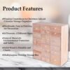 Wooden DIY Advent Calendar with 24 Drawers – Unfinished Craft Organizer or Apothecary Cabinet (14" x 12" x 4.3") - Image 4