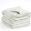 3D Stripe Jacquard Fleece Throw Blanket – Soft, Lightweight Flannel for Couch or Bed, 50"x60" (Green) - Image 3