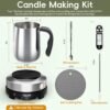 2024 All-in-One Candle Making Kit with Hot Plate – Complete Starter Set with Melting Pot, Thermometer & Tools for Beginners - Image 4