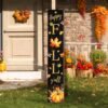 Fall Pumpkin Welcome Sign – “Happy Autumn Y’all” Wooden Porch Decor with Maple Leaves - Image 4