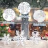 12-Pack Wooden Snowflake Table Decor, 3D Tabletop Signs & Centerpieces for Christmas & Winter Wonderland, White - Image 2