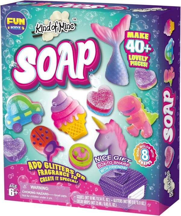 DIY Soap Making Kit for Kids – Creative STEM Craft Activity & Science Experiment – Perfect Gift for Girls & Boys of All Ages