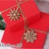 20-Pc Unfinished Wood Snowflake Ornaments – 4 Styles with Twine for Christmas Tree Decor (2.75"-3.15") - Image 2