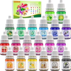 20 Color Liquid Soap Dye – Food Grade Bath Bomb Colorant for DIY Soap, Slime & Craft Projects