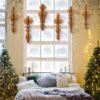 6 Pcs 10" Honeycomb Paper Christmas Ornaments – Neutral Hanging Decorations for Holiday, Xmas Party, Ceiling, and Home Decor (Brown) - Image 3