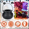 12 Pcs Mini Halloween Witch Accessories – Hats, Cauldrons & Brooms for Spooky Decor & Crafts - Image 2
