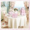 6 Rolls Pink & White Bow Wrapping Paper – 3 Styles for Bridal Showers, Birthdays & Party Gifts - Image 2