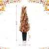 38" Artificial Fall Porch Tree – Sorghum Harvest Decor with Black Planter for Indoor/Outdoor Seasonal Display - Image 5