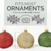 Christmas Ornament Storage Container – Holds Up to 96 Ornaments with Adjustable Dividers - Image 2