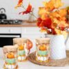 3-Pc Fall Glass Storage Jars – Clear Pumpkin Canisters with Airtight Bamboo Lids for Autumn Thanksgiving Kitchen & Farmhouse Decor - Image 5