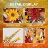 12-Pack Artificial Fall Floral Picks – 17" Autumn Stems for Thanksgiving & Harvest Centerpieces - Image 2