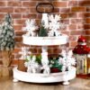 12-Pack Wooden Snowflake Table Decor, 3D Tabletop Signs & Centerpieces for Christmas & Winter Wonderland, White - Image 5