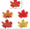 1100 Pcs Artificial Fall Maple Leaves – Multicolor Autumn Leaves for Table, Wedding, Party & Thanksgiving Decor - Image 2