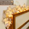 3 Pack Fall Garland Lights – 20FT 60LED Maple Leaf Autumn Thanksgiving Halloween Decor - Image 5