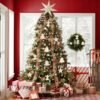 27-Pc Unfinished Wood Christmas Ornaments – DIY Hanging Snowflake, Tree, Stocking, Snowman & More - Image 2