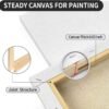 2-Pack Large 30x40 Pre-Stretched Cotton Canvases – Primed Blank Boards for Acrylic, Oil & Watercolor Painting - Image 4