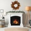 20" Autumn Oak Leaves Wreath with Berries, Acorns & Pine Cones – Fall Front Door Decor, Indoor/Outdoor Farmhouse Festival - Image 3