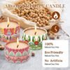 3 Pack Scented Candle Gift Set – Long-Lasting Soy Wax with Rose, Vanilla & Orange Scents - Image 4