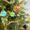 6 Pcs Hand-Blown Glass Ornaments – Colorful Hanging Friendship & Witch Balls for Home, Garden & Window Decor - Image 3