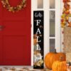 47.2" Hello Fall Porch Sign – Vertical Autumn Welcome Decoration for Front Door & Outdoor Use - Image 2