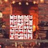 Wooden Advent Calendar with 24 Drawers – Red Christmas Countdown Decoration - Image 3