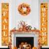 Happy FALL Welcome Banner – Hanging Porch Sign for Autumn Harvest & Thanksgiving Decor (Indoor/Outdoor) - Image 4