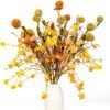 12-Pack Fall Floral Picks – 17" Artificial Autumn Flower Stems for Vases & Centerpieces - Image 5