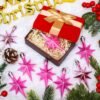 12 Pcs Pink Star of Bethlehem Ornaments  – Christmas Tree Hanging Décor, 3.14" Plastic Holiday Party Decorations - Image 4
