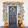 2 Pack 6ft Fall Garlands with White Pumpkins & Maple Leaves – Autumn Decor for Thanksgiving, Mantel & More - Image 3