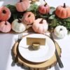 16 Pcs Velvet Pumpkins – Blush, Coral, Pink & Cream Decor for Fall, Weddings, Baby Showers & Thanksgiving - Image 3