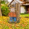 Thanksgiving Scarecrow Yard Sign – Large Fall Harvest Porch & Garden Decor with Stakes - Image 2